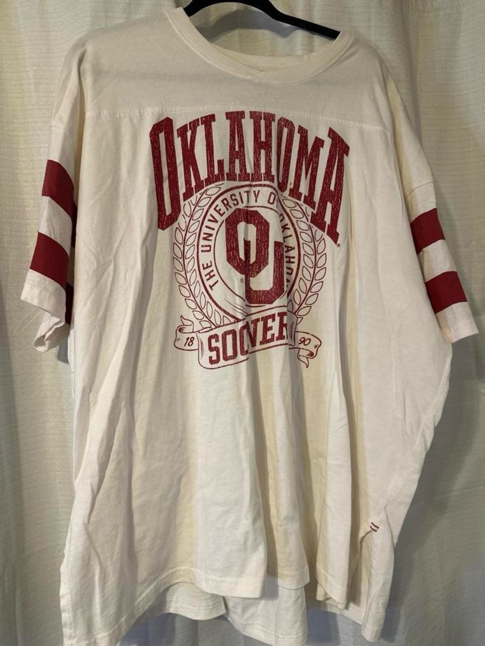 Oklahoma Sooners White and Crimson University Tee dress